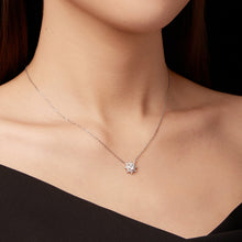 Load image into Gallery viewer, 925 Sterling Silver 0.5 Carat Moissanite Necklace in White Gold Plating for Women
