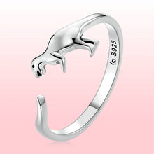 Load image into Gallery viewer, S925 Oxidized Silver Dinosaur Ring for Women
