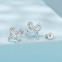 Load image into Gallery viewer, 925 Sterling Silver Plated White Gold Earrings
