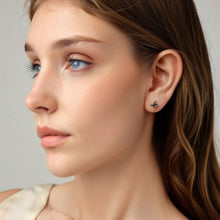 Load image into Gallery viewer, 925 Sterling Silver Earrings with Transparent Glass for Women
