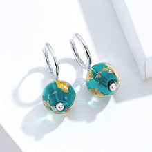 Load image into Gallery viewer, 925 Sterling Silver Earrings with Glass Bead for Women
