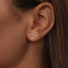 Load image into Gallery viewer, 925 Sterling Silver Plated White Gold Earrings
