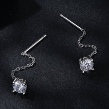 Load image into Gallery viewer, 925 Sterling Silver 4.0 Carat Moissanite Earrings for Women
