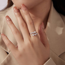 Load image into Gallery viewer, 925 Sterling Silver White Gold Plated Pavé Setting Rings for Women
