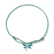 Load image into Gallery viewer, 925 Sterling Silver Adjustable Bracelet with CZ and Enamel in Oxidized Finish for Women

