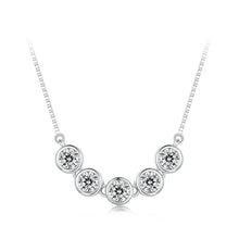 Load image into Gallery viewer, 925 Sterling Silver 4mm Moissanite Plated Platinum Necklace for Women
