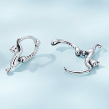 Load image into Gallery viewer, 925 Sterling Silver Plated Gold Earrings Size 1.8cm for Women
