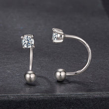 Load image into Gallery viewer, 925 Sterling Silver Moissanite 0.1ct Earrings 1.3cm for Women
