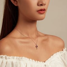 Load image into Gallery viewer, 925 Sterling Silver Adjustable Necklace with Pavé Setting CZ &amp; Pendant for Women
