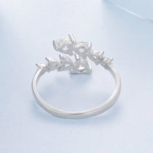 Load image into Gallery viewer, 925 Sterling Silver White Gold Plated Pavé Setting Rings for Women
