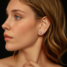 Load image into Gallery viewer, 925 Sterling Silver Moissanite Earrings, 0.3cm, White Gold Plated, for Women
