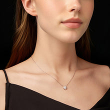Load image into Gallery viewer, 925 Sterling Silver 0.5 Carat Moissanite Necklace in White Gold Plating for Women
