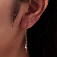 Load image into Gallery viewer, 925 Sterling Silver Plated White Gold Water Droplet Earrings for Women
