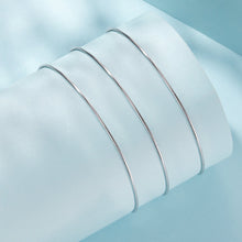 Load image into Gallery viewer, 925 Sterling Silver + Plated White Gold 40cm Necklace
