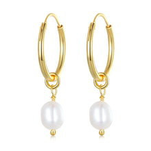 Load image into Gallery viewer, 925 Sterling Silver Baroque Pearl Earrings for Women

