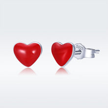 Load image into Gallery viewer, S925 Sterling Silver Plated Platinum Enamel Earrings

