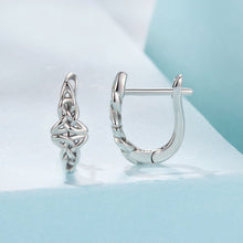 Load image into Gallery viewer, 925 Sterling Silver Oxidized Silver Hoop Earrings 1.4*0.5cm for Women
