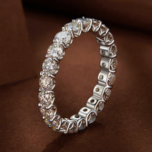 Load image into Gallery viewer, 925 Sterling Silver 3mm Moissanite Ring for Women Size 6
