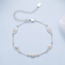 Load image into Gallery viewer, 925 Sterling Silver White Gold Plated Bracelet with CZ Pendants for Women
