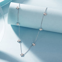 Load image into Gallery viewer, 925 Sterling Silver Moissanite 0.25 Carat Necklace with Pavé Setting for Women
