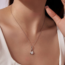 Load image into Gallery viewer, 925 Sterling Silver 1 Carat Moissanite Necklace with White Gold Plating - 40+5cm Length for Women
