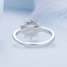 Load image into Gallery viewer, 925 Sterling Silver Translucent Opal Platinum Plated Ring

