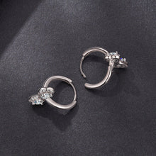 Load image into Gallery viewer, 925 Sterling Silver Moissanite 0.20 Carat Earrings Plated White Gold for Women
