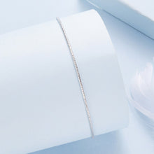 Load image into Gallery viewer, 925 Sterling Silver Plated White Gold Adjustable Bracelet for Women
