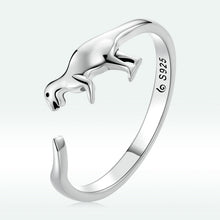 Load image into Gallery viewer, S925 Oxidized Silver Dinosaur Ring for Women
