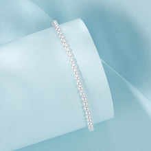 Load image into Gallery viewer, 925 Sterling Silver White Gold Plated Shell Pearl Bracelet 16+6cm for Women

