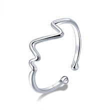 Load image into Gallery viewer, 925 Sterling Silver Platinum Plated 0.1cm Ring for Men
