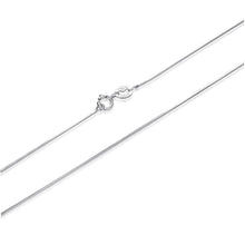 Load image into Gallery viewer, 925 Sterling Silver + Plated White Gold 40cm Necklace
