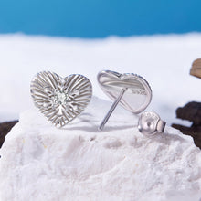 Load image into Gallery viewer, 925 Sterling Silver Earrings with CZ in White Gold Plating for Women
