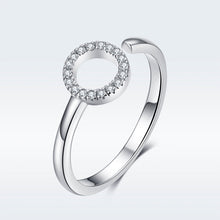 Load image into Gallery viewer, 925 Sterling Silver Ring with Pavé Set CZ
