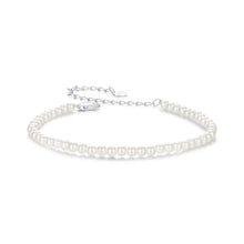 Load image into Gallery viewer, 925 Sterling Silver White Gold Plated Shell Pearl Bracelet 16+6cm for Women
