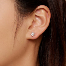 Load image into Gallery viewer, S925 Sterling Silver Pavé Setting CZ Earrings
