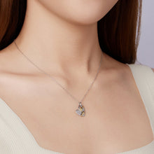 Load image into Gallery viewer, 925 Sterling Silver + Plated White Gold + Plated Gold 1.8*1.2cm Necklace for Women
