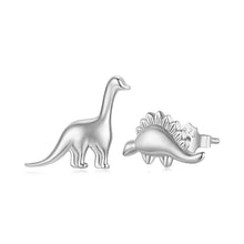 Load image into Gallery viewer, 925 Sterling Silver Earrings with Oxidized Finish, 1.1*1cm &amp; 1.2*0.6cm for Women
