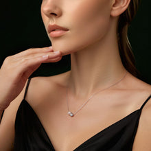 Load image into Gallery viewer, 925 Sterling Silver Moissanite &amp; Freshwater Pearl White Gold Necklace 45cm for Women
