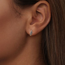Load image into Gallery viewer, 925 Sterling Silver Earrings with Oxidized Finish, 1.3x0.5cm for Women
