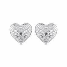 Load image into Gallery viewer, 925 Sterling Silver Earrings with CZ in White Gold Plating for Women
