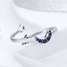 Load image into Gallery viewer, 925 Sterling Silver Adjustable Ring, 0.2cm Width, Size 1.1*0.7cm, Women
