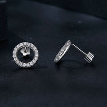 Load image into Gallery viewer, 925 Sterling Silver 10mm Moissanite Earrings for Women
