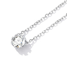 Load image into Gallery viewer, 925 Sterling Silver Adjustable Necklace with CZ Pendants for Women
