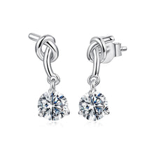 Load image into Gallery viewer, 925 Sterling Silver Moissanite 0.50 Carat Earrings for Women

