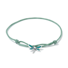 Load image into Gallery viewer, 925 Sterling Silver Adjustable Bracelet with CZ and Enamel in Oxidized Finish for Women
