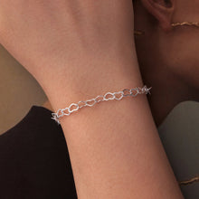 Load image into Gallery viewer, 925 Sterling Silver Plated White Gold Adjustable Bracelet for Women

