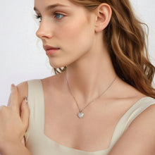 Load image into Gallery viewer, 925 Sterling Silver White Gold Plated Necklace with CZ Pendant for Women
