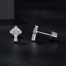 Load image into Gallery viewer, 925 Sterling Silver Moissanite Earring 0.7x0.6cm for Women
