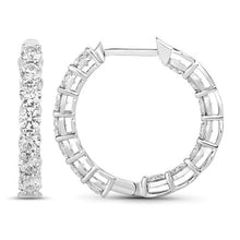 Load image into Gallery viewer, 2.52 Carat Genuine Lab Grown Diamond 14K White Gold Earrings
